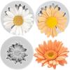Daisy Flower Silicone Mold Chrysanthemum Flower Fondant Molds Cake Decorating Tools Cupcake Topper Candy Resin Clay Chocolate Gumpaste Mold