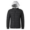 Men's Cotton Coat New Winter Outdoor Windproof and Warm Splicing Hooded Casual Sports Versatile Men's Jacket