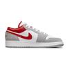 Air Jordan 1 Low SE GS Light Smoke Grey Gym Red Kids Sneakers White DM0589-016