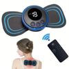 Neck Massager Mini Electric Neck Massage EMS Cervical Back Vertebra Massage Patch 8 Modes 19 Gears Relieve Relax Muscle Fatigue Tools