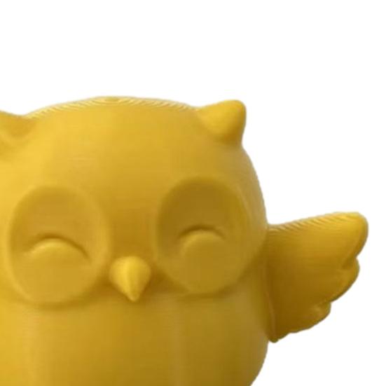 3D-печатная фигурка совы Милая сова на ветке дерева Статуэтка Мини-животное леса Украшение для дома Офиса Стола Полки Телевизора Книжной полки