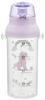 Skater Бутылка для воды из прозрачного пластика 480 мл со шкалой для контроля уровня жидкости в организме, детская, для девочек-единорогов PSB5TRC-A