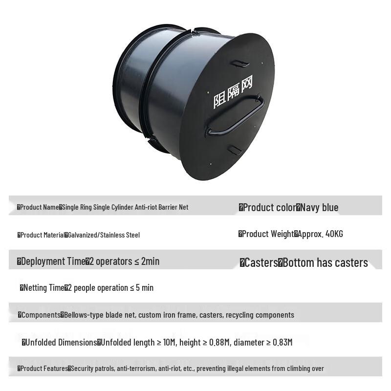 Razor Tiger Anti-Riot Roller Barrier Net