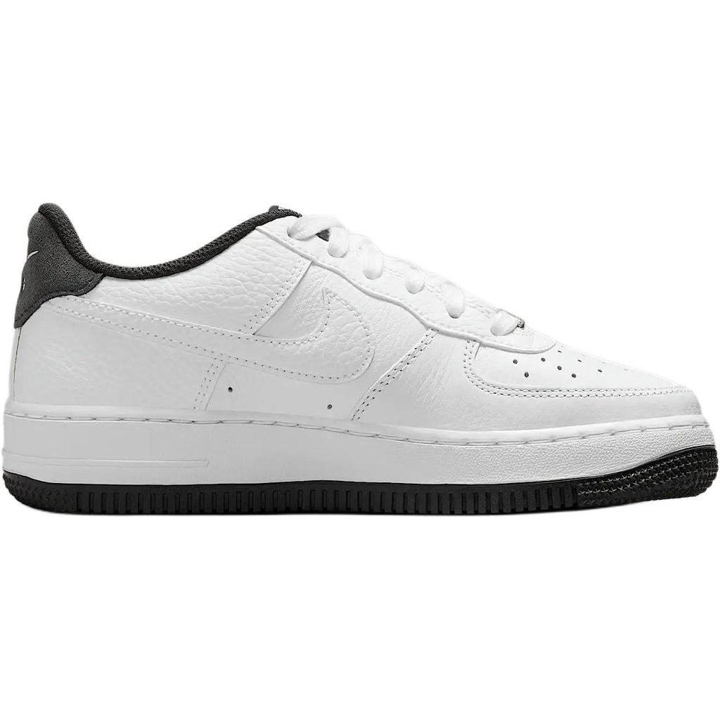 Nike Air Force 1 Lv8 Leather Comfortable Soft Non-Slip Durable Low-Top Kids Sneakers Unisex Sneakers White Black HJ4560-100