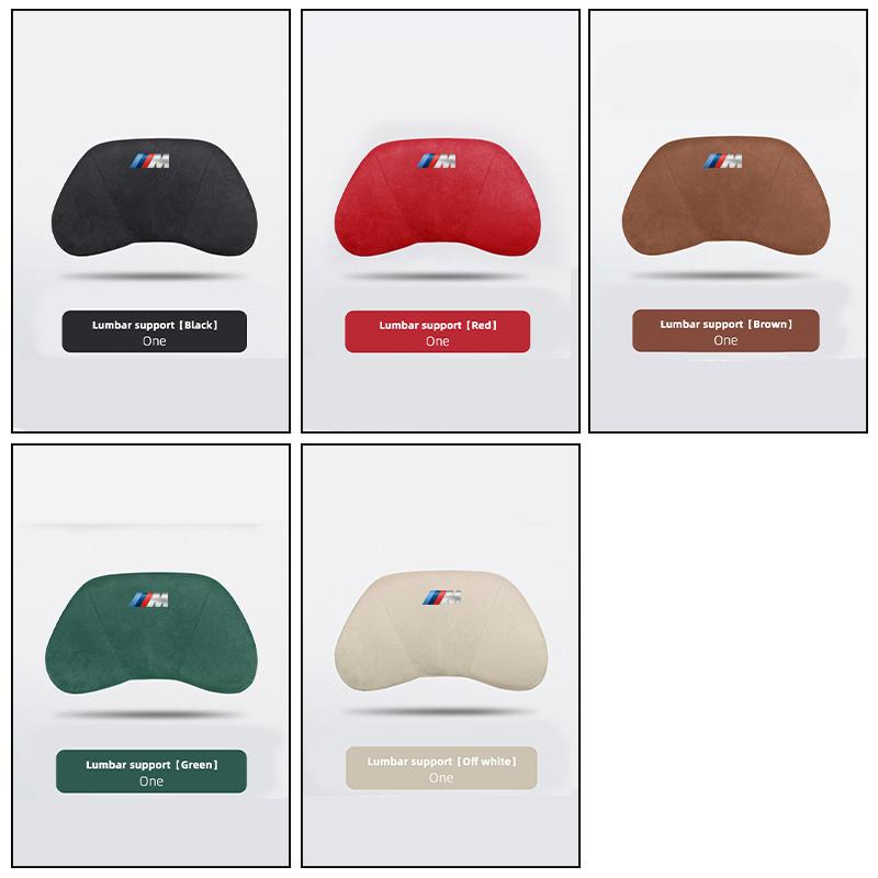 NTSM5 Motorcycle Sticker/Car Neck Protection Pillow Headrest Memory Cotton Lumbar Support For BMW M E46 E90 E60 F30 F10 E39 E36 F20 X5
