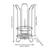 Серебряный вертикальный держатель для бумажных полотенец - настольная кухонная стойка для хранения без перфорации
