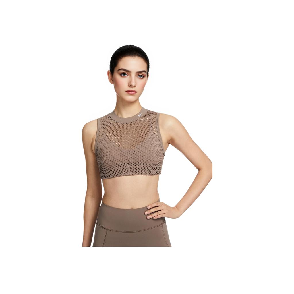 Nike Indy Dri-Fit Минималистичная Мода Универсальный Классический Низкая Поддержка Спортивный Бюстгальтер Женский Спортивный Бюстгальтер Норка-Коричневый Белый HF5421214