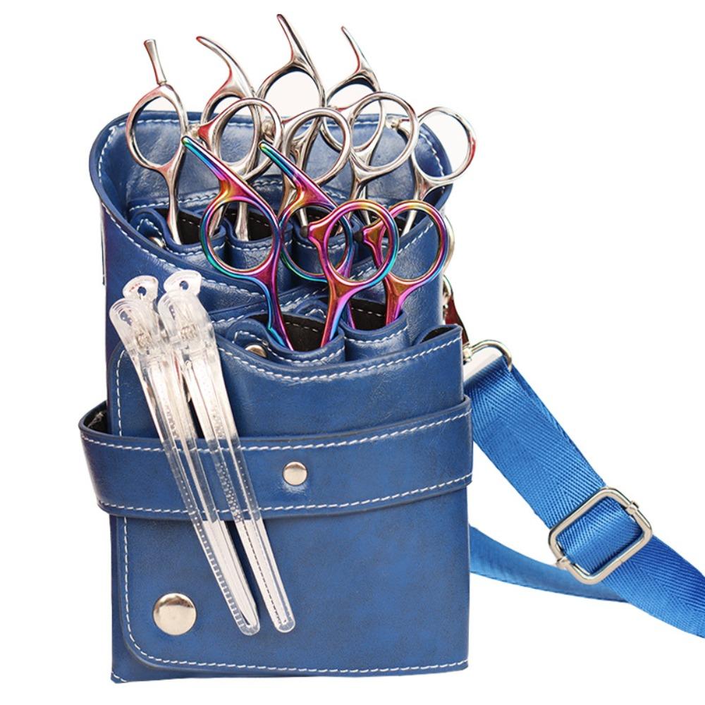Waterproof Shears Storage Bags PU Leather Case Bag Holder Pouch Hair Scissors Bag Hairdressers