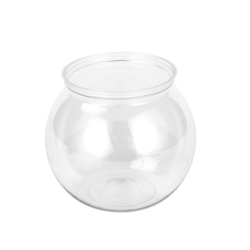 Plastics Fish Bowls Round Aquarium Transparent Fish Keepers Fishbowls One-piece Construction Shatterproof Starter Kit