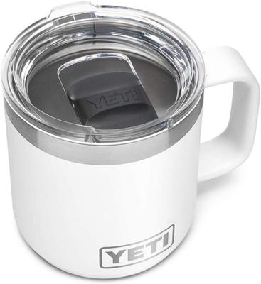 YETI Различные насыщенные цвета Rambler 10 унций Термоизоляционная кружка с крышкой Раздвижные цвета, (296мл) (Магнитный, Тип) (белый) [Продукт]