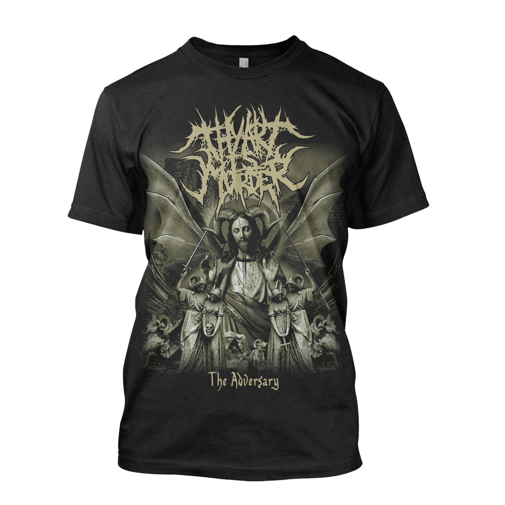 Футболка с принтом Thy Art Is Murder Хлопковая Унисекс Летняя С коротким рукавом Модный бренд Футболка Роскошная Повседневная Винтаж Ретро
