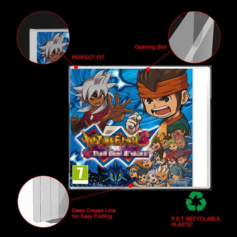 Transparent PET Protective Case for US 3DS Game Cards