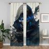 Skeleton Killer Home Interior Curtains for Living Room Blackout Curtain Halloween Decoration Shades Tulle for Bedroom Partition