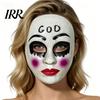 Clear Vision Halloween Face Masque Scary for Adults, Horror Realistic Cosplay Party Field of View Accessory, Creepy Full Masquerade Costume,