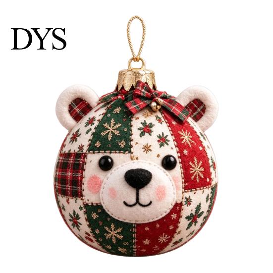 Уютные зимние поделки Рождественский пэчворк-шар DIY-набор, Тканевое украшение Шитье Рождественские праздничные наборы для творчества для новичков Набор для взрослых, Ручная работа