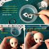 Водные декали 'Мультяшные глаза и рот' из полимерной глины для DIY-фигурок аниме