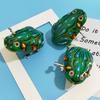 1/8Pcs Wind-up Frog Toy Nostalgic Vintage Movable Eyes Clockwork Spring Iron Jumping Green Frog Toy Party Favors Kids Adults Gift