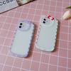 New York Market iPhone Hello Kitty Ribbon Strap Mirror Mirror Transparent Jelly Case, a Popular Character In Korea