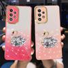 Чехол для телефона Gradient Bling Glitter Diamond Swan для OPPO Realme C11 C15 9 9i 8 7 Pro A54 A74 A94 A96 A95 A57 A76 A35 A5 A9 Мягкий противоударный чехол