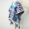 Retro Ethnic Knit Travel Shawl Cape