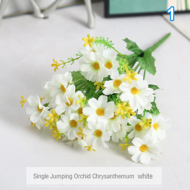 1 букет 28 головок искусственных цветов искусственный шелк орхидея хризантема цветок свадебный букет цветов домашний сад вечеринка декор