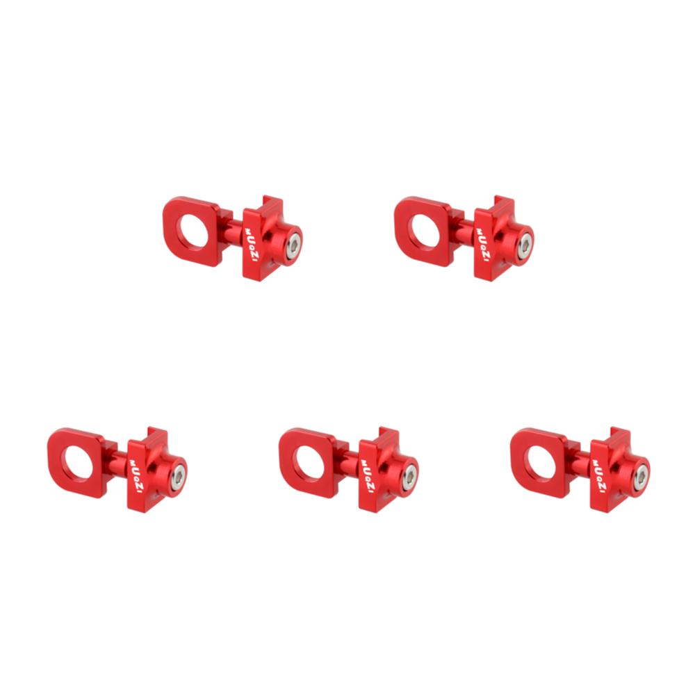 Single Speed Bicycle Chain Tensioner Adjuster Aluminum Alloy Bicycle Chain Fastener Fixed Bike Bolt Screw Cycling Accessories