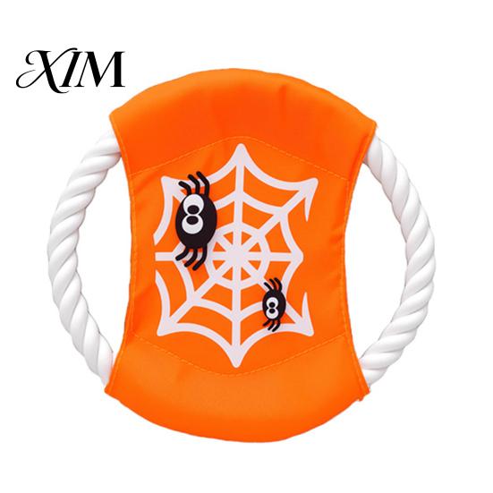 Pumpkin Ghost Halloween Pet Gifts Dog Squeaky Chew Toy, Funny Grim Reaper Spider Soft Fabric Toys for Puppy Teething Plush Stuffed Toy Small, Medium,