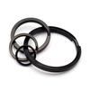 [TUNUKE] titanium Ti ring key ring key ring key hook carabiner Metal fittings lightweight Does not rust high strength (35mm x4 pieces, F black)