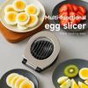 Heavy-Duty Egg Cutter Designed for Slicing Hard-Boiled Eggs, Strawberries, And Soft Fruits, Featuring Stainless Steel Wires And Three Slicing Options