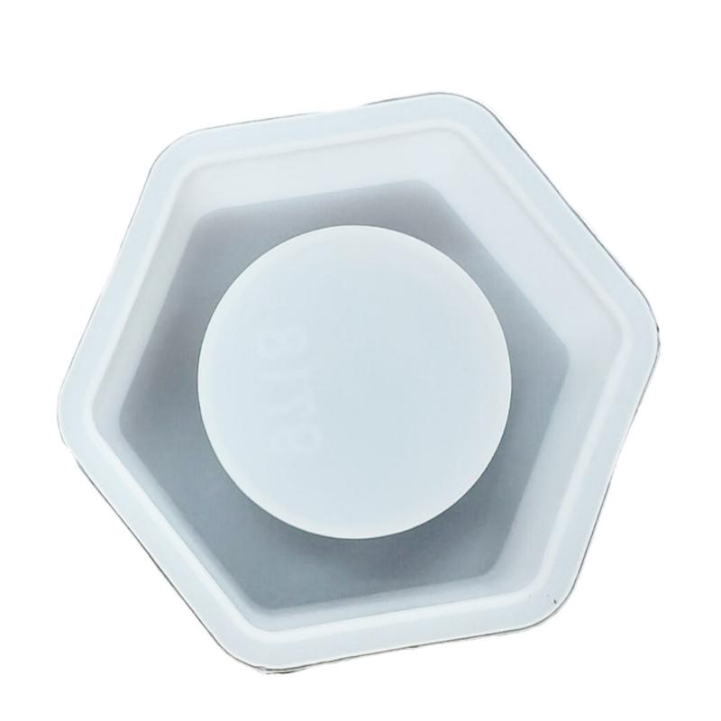 Винтажный шестиугольный подсвечник, силиконовая форма, стильный и прочный подсвечник, полимерные формы, идеально подходящие для поделок ручной работы