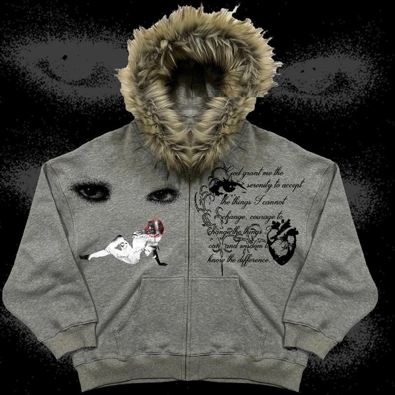 Oversized Hooded Sweatshirt Long Sleeve Graphic Print Streetwear Teens