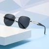 Новые ретро солнцезащитные очки женские модные полигональные солнцезащитные очки в металлической оправе мужские люксовые брендовые дизайнерские декоративные солнцезащитные очки Uv400