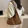 Retro Casual Commuting Large-capacity Bag Women's 2025 New Autumn and Winter Suede Tote Bag Niche Versatile Shoulder Bag