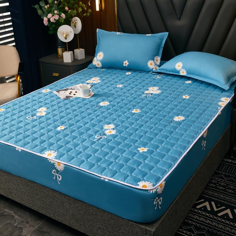 Наматрасник Моющаяся простыня на подкладке Простые покрывала Дышащий стеганый наматрасник (Без наволочки)