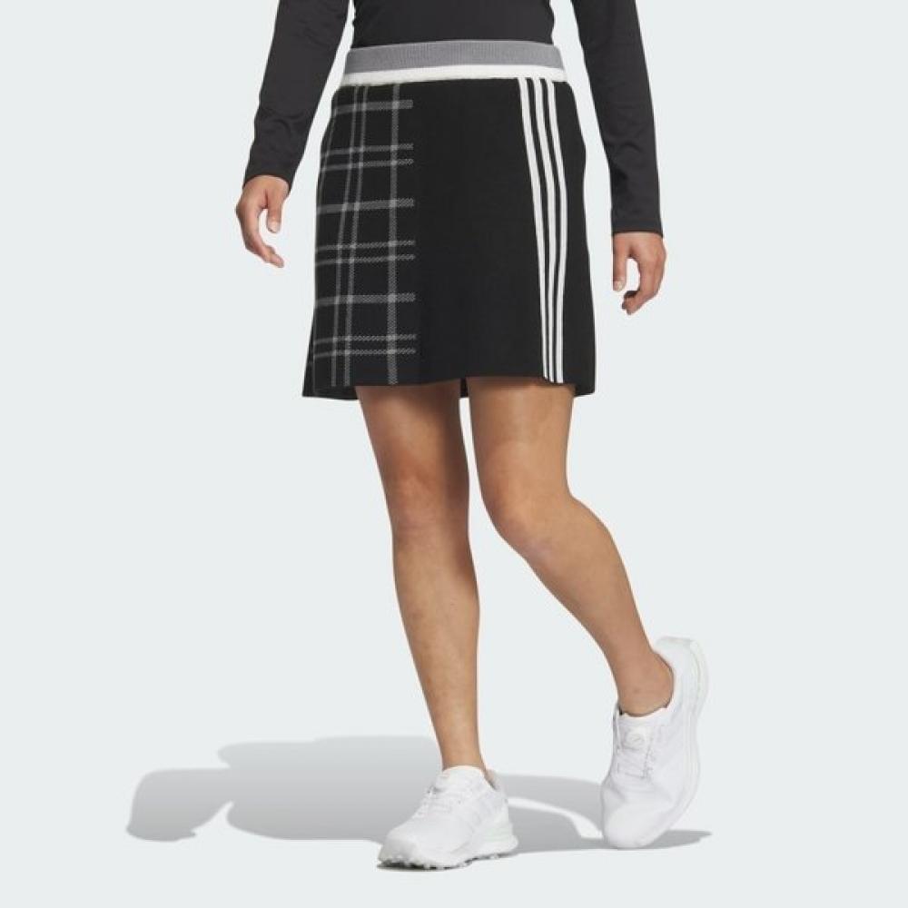 Adidas GolF 2024 F W Women GolF Pulley Fashion 3s Checked Skirt Is4757