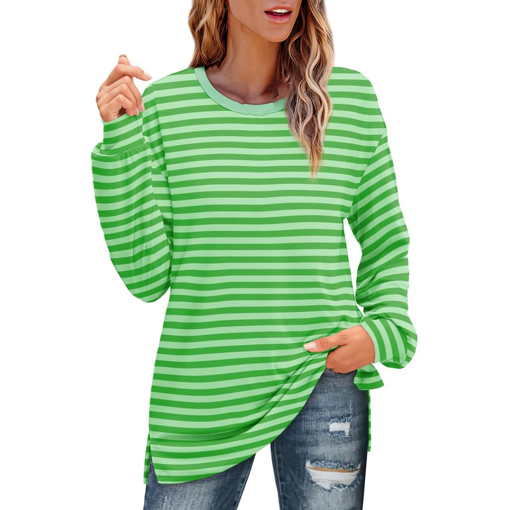 Женская одежда Осень ЗимаКруглый вырез Длинный рукав Большой свободный плюшевый утолщенный свитер Топ