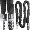 Bike Lock, 5-Digit Resettable Combination Heavy Duty Anti Theft Bicycle Lock, 4.9 Feet Bike Chain Lock for Bikes, Motorcycles, Bicycles, Doors,