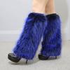 Plush Furry Leg Warmers for Women Cozy Winter Boot Toppers Cuffs Thermal Warm Fuzzy Foot Covers Footless Socks Gaiters