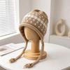Tassel Tie Knit Hat Windproof Winter Hat New Tassel Beanie  Autumn Winter Daily Wear