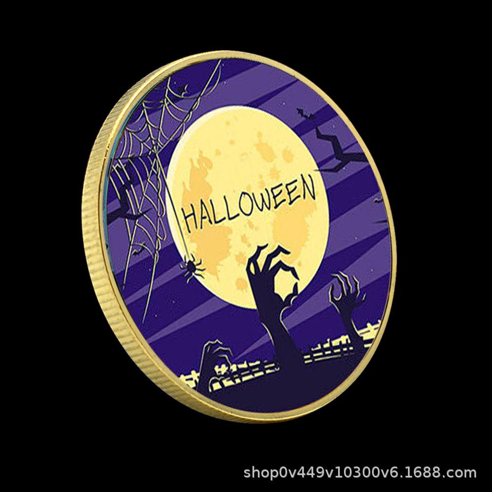 Holiday gift box, Halloween challenge coin, metal commemorative medal, commemorative coin, medal