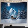 Трансграничная Рождественская елка Гобелен Санта-Клаус Висит Ткань Фоновая Ткань Цифровая Печать
