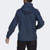 Adidas Terrex Waterproof Zipper Hooded Long Sleeve Jacket Men Jacket Blue GI7294