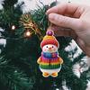 Снеговик Рождественские украшения Персонализированные 2D Акриловые украшения для рождественской елки Подвесные украшения-снеговики для праздничного декора Подарки