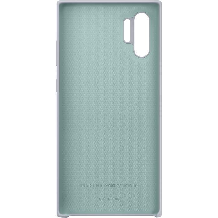Coque silicone silver note10+