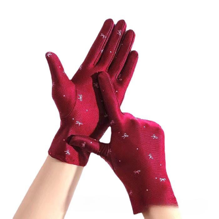 1 пара солнцезащитных перчаток, женские короткие весенне-летние велосипедные варежки, дышащие эластичные солнцезащитные перчатки