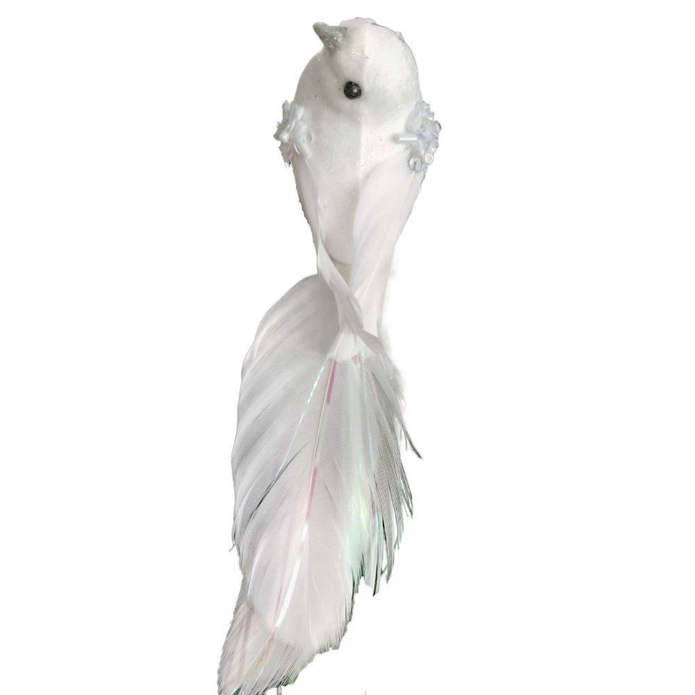Искусственная имитация птицы из пенопласта с перьями и клипсой, подвеска на рождественскую елку, свадьба