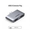 Ugreen Многопортовый адаптер USB-C на HDMI/Thunderbolt 3