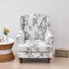 Классический чехол для кресла Wingback: Полная спинка, эластичная ткань, затягивается лентой, подходит для одноместного дивана