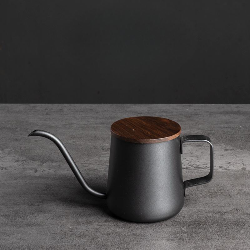 250ml 350ml Coffee Tea Pot Non-stick Coating Food Grade Stainless Steel Gooseneck Drip Kettle Swan Neck Thin Mouth