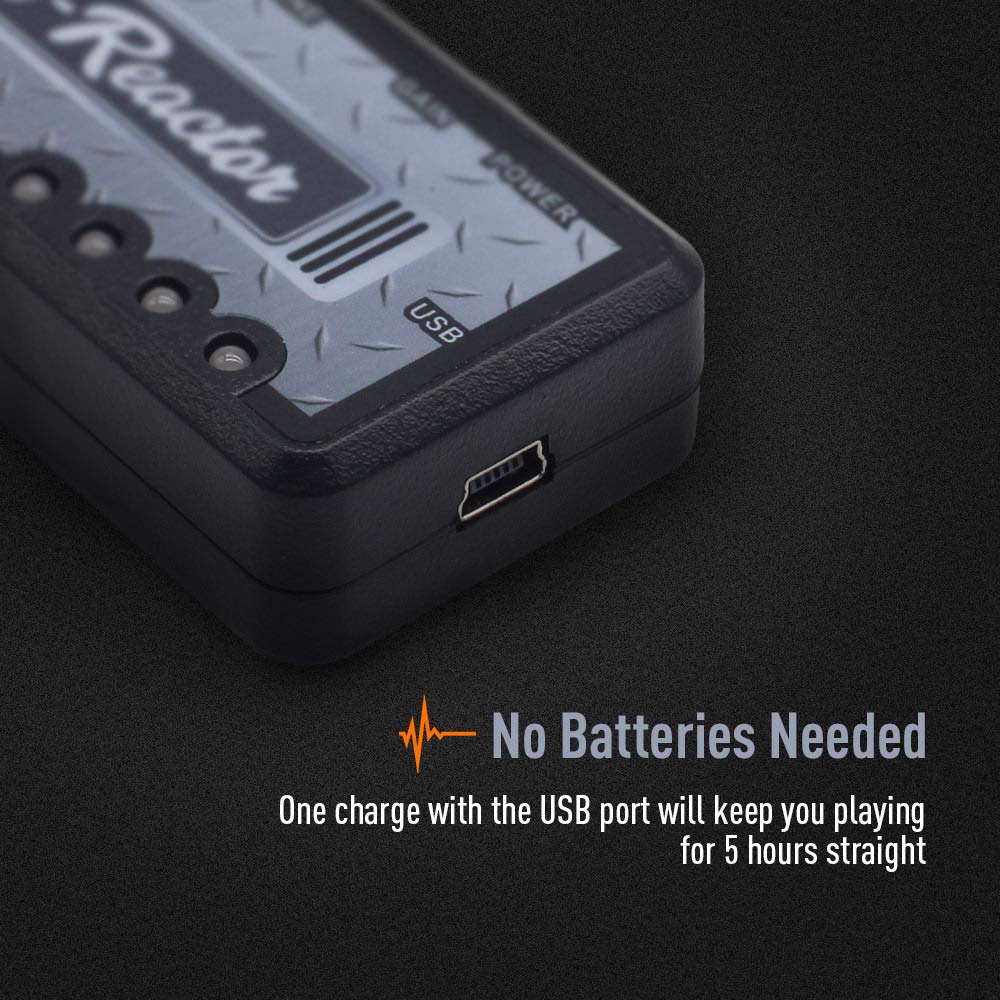 SONICAKE Mini Guitar Headphone Amplifier with Distortion Delay USB Rechargeable Built-in & Bi-Reactor